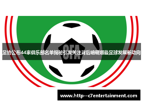足协公布44家俱乐部名单揭秘引发关注背后暗藏哪些足球发展新动向